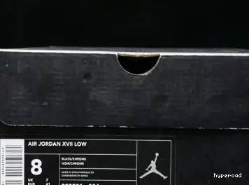 Hyperoad OG Jordan Chrome 17 Black Low Air 0617